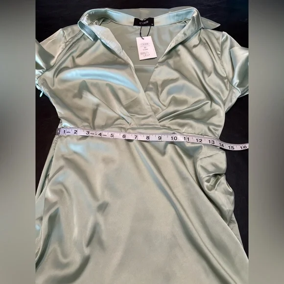 Dirty Martini Long Sleeve Mini Dress - Pale Green NWT (M) - Picture 13 of 16